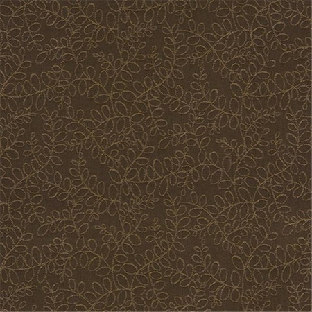 Designer Fabrics Designer Fabrics K0107B 54 in. Wide Tan And Brown Floral Vines Woven Solution Dyed Indoor & Outdoor Upholstery Fabric K0107B